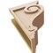 Ekena Millwork 5"W x 10"D x 15"H Classic Scroll Rough Cedar Woodgrain TimberThane Corbel, Primed Tan CORUR05X10X15SCRRCPR - alternate 2